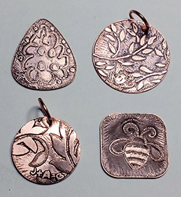 Student's Results: Etched Pendants (April 2019)
